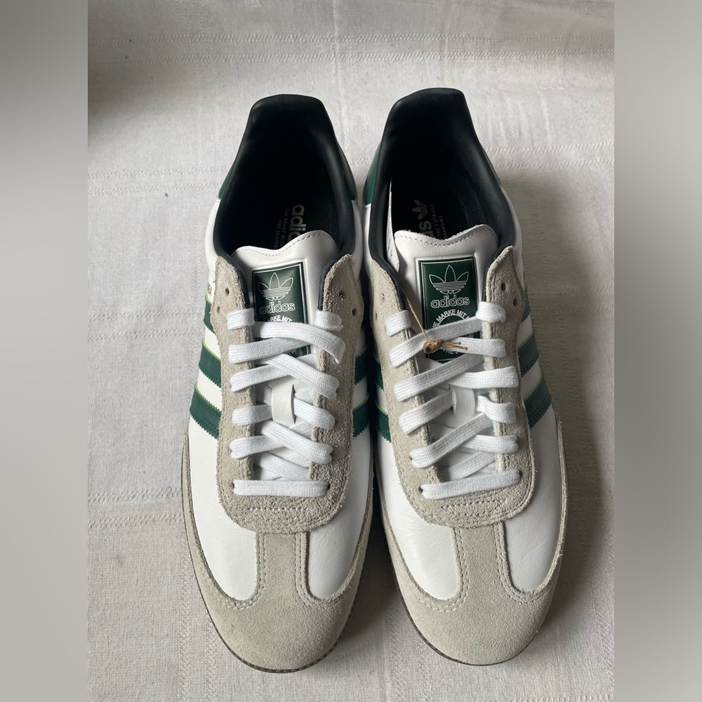 Adidas Samba ADV White College Green Sneakers Men's Size 11 GY6940 - Picture 2 of 9